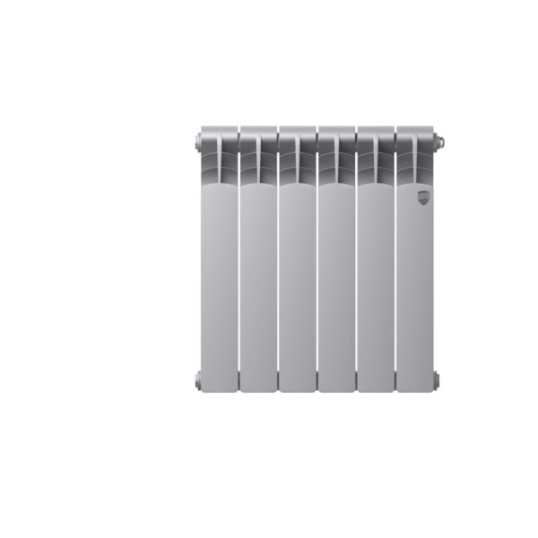 Радиатор биметаллический Royal Thermo Revolution Bimetal 500 80 2.0 Silver Satin серый- 6 секц