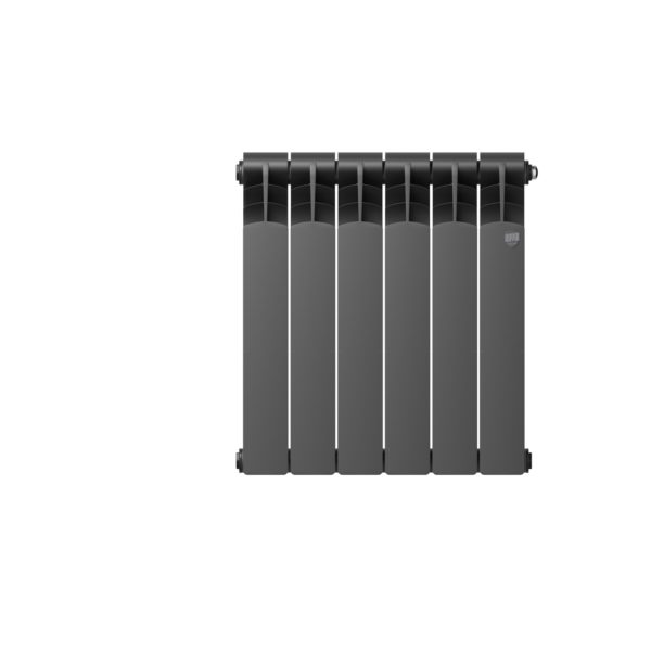 Радиатор биметаллический Royal Thermo Revolution Bimetal 500 80 2.0 Noir Sable чёрный 6 секций