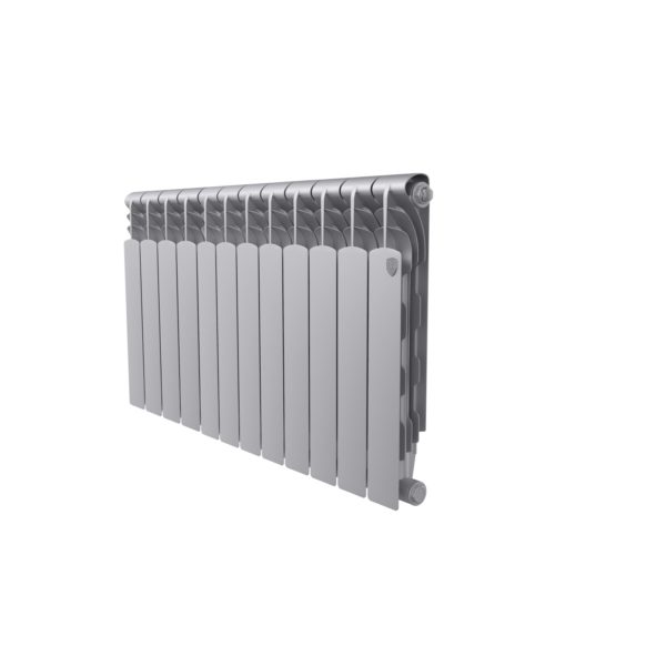 Радиатор биметаллический Royal Thermo Revolution Bimetal 500 80 2.0 Silver Satin серый 12 секций
