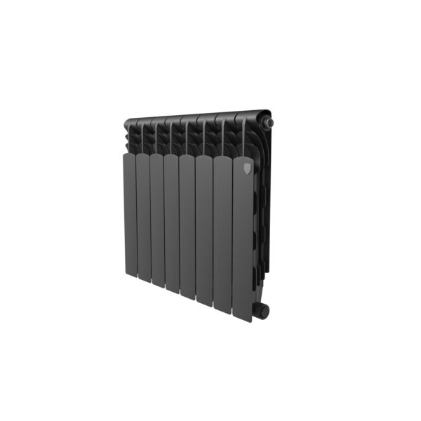 Радиатор биметаллический Royal Thermo Revolution Bimetal 500 80 2.0 Noir Sable чёрный 10 секций