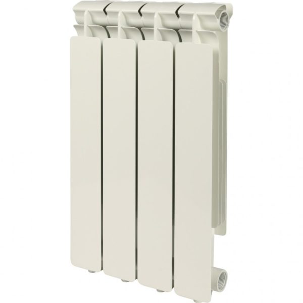 VEGA 500 4 секций радиатор алюминиевый боковое подключение (белый RAL 9016) STOUT SRA-0310-050004
